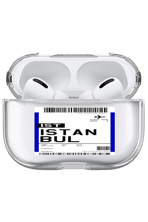 Cekuonline Apple Airpods Pro Uyumlu Kılıf Desenli Şeffaf Sert Kapak - Istanbul Uçak Bileti.