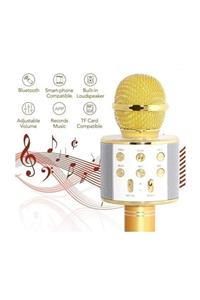 H.E.S. AKSESUAR Hes Aksesuar-wster Karaoke Mikrofon Dahili Hoparlörlü Usb Flash Destekli Ws-858 Gold