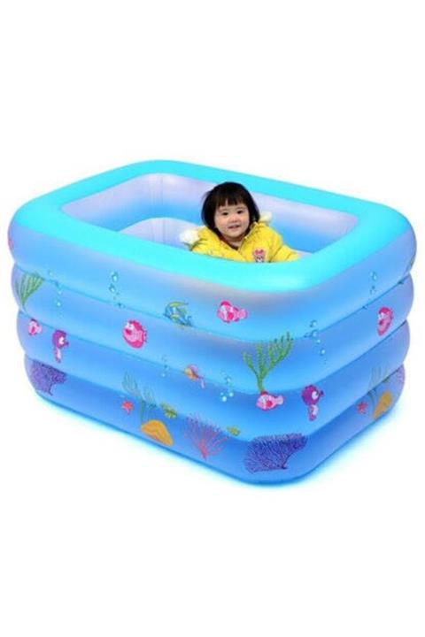 BERMUDA Bade Oyuncak Mavi Çocuk Havuzu 140*100*70 Cm