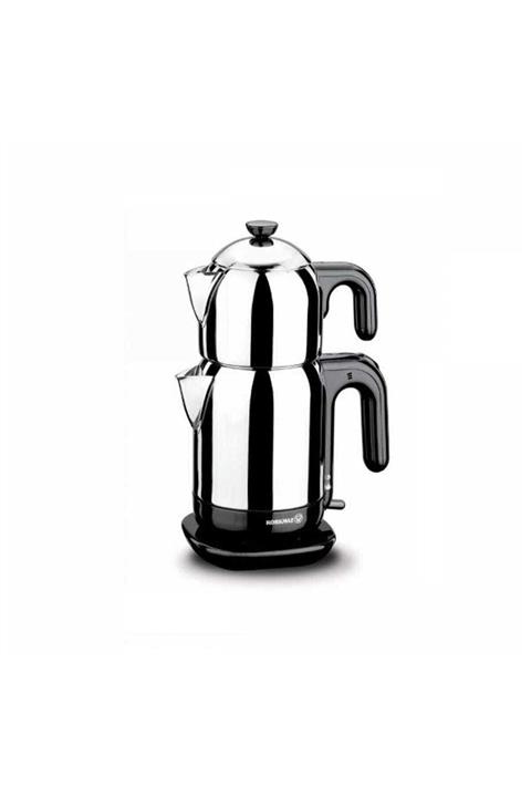 KORKMAZ A369 Demtez Inox/siyah Elektrikli Çaydanlık Fma04212