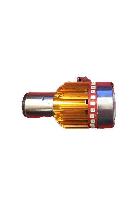 mert motor Zenon Led Far Ampulü Uyumlu  Kenarları Çakarlı Bosch Tipi Ampul Ön Far