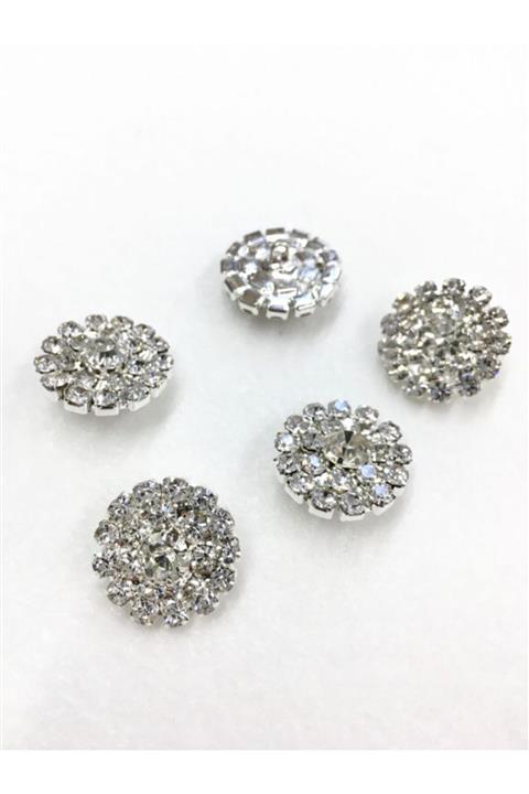 tuhafiyeci Taşlı Düğme 5 Li Set