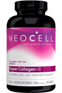 Neocell Super Collagen + C – 6,000mg Collagen Types 1 & 3 Plus Vitamin C - 250 Tablets