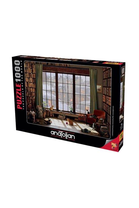 Anatolian Puzzle 1000 Parça Pencere Kedileri