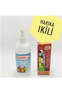 ozzipetshop Muhabbet Kuşu Bit Damlası + Kuş Bit, Pire Spreyi