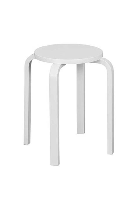 Vitale Beyaz Tobi Tabure