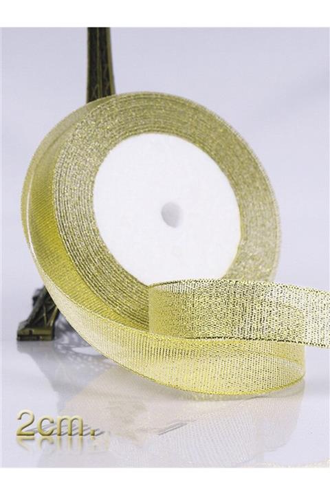 E Elmas Altın Simli Kurdele (10metre-2cm)