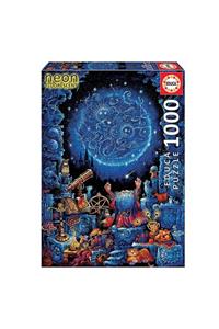 EDUCA Puzzle 1000 Parça Karanlıkta Parlayan Astrolog Neon 18003