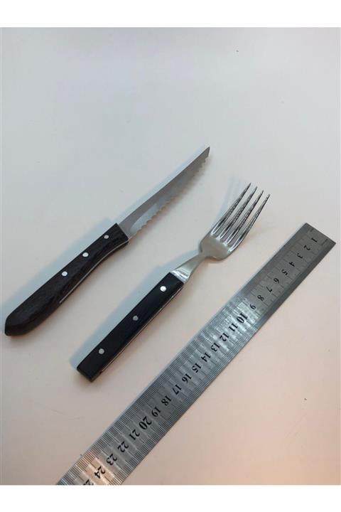 MUSTAFA YATAĞAN BIÇAKÇILIK Mustafa Yatağan Steak Servis Çatal Bıçak Takımı