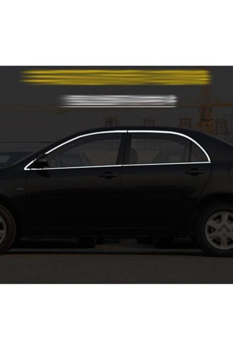 Leader Toyota Corolla 2014-  Crom Cam Çerçevesi Çıtası Komple