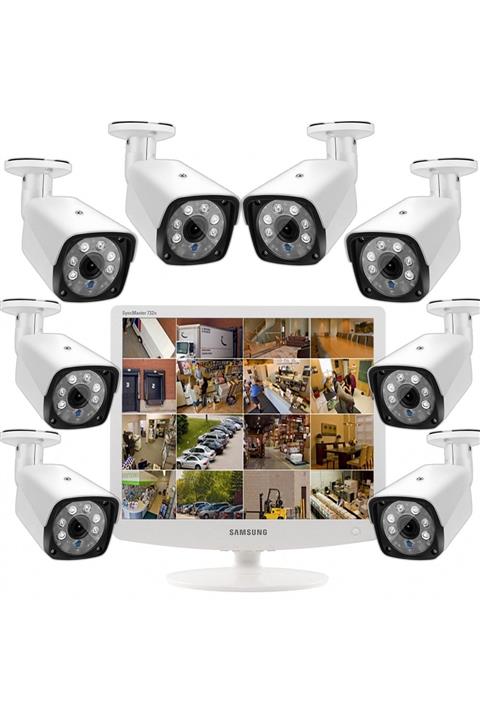 JTECH 4 Kamera 5mp Sony Hd Lens 1080p Samsung Hd Monitör 17\