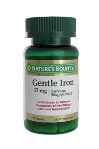 Nature's Bounty Gentle Iron 17 mg 60 Kapsül