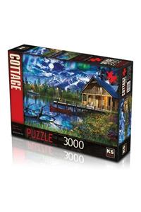 Ks Puzzle Ks Games Moonlit Lake House 3000 Parça Puzzle