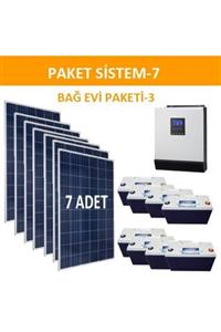 Lexron Bağ Evi Solar Paketi 3kva Inverter 280w Güneş Paneli Paket 7