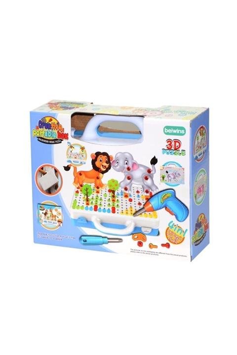 BİRLİK TOYS 3d Matkaplı Creative Puzzle 11b Mozaik Puzzle Çantalı Eğitici 239 Parça