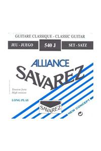 Savarez 540j Alliance Hard Tension Classic Blue Klasik Gitar Teli