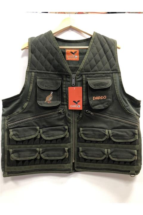 Dargo Avcı Yeleği Haki Renk M Beden