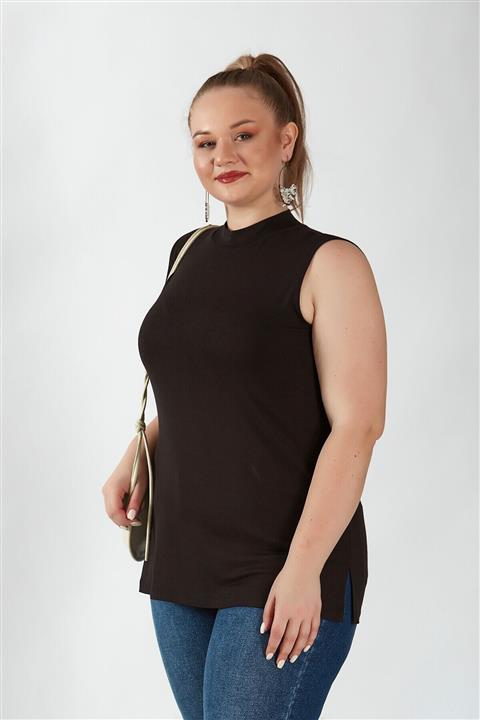 Büyük Moda Balıkçı Yaka Basıc Tişört