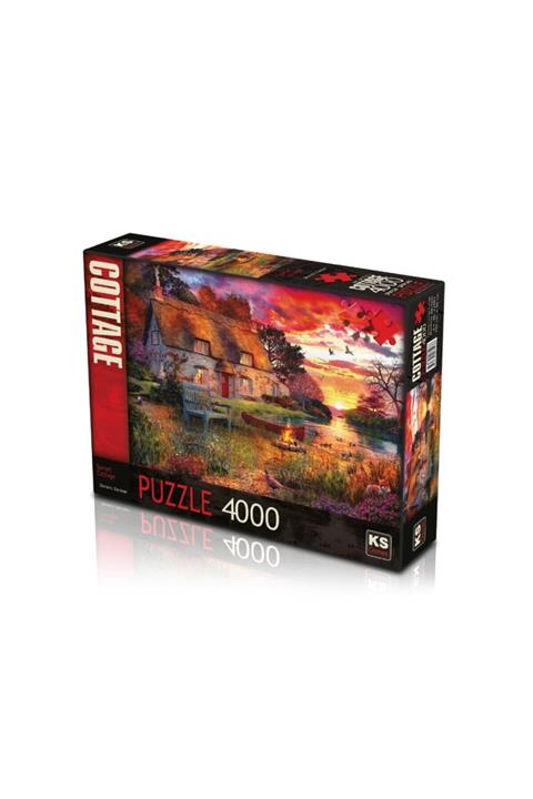 Ks Puzzle 23503 Ks, Sunset Cottage, 4000 Parça Puzzle