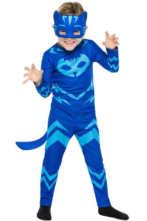 Pj Mask Pijamaskeliler Kedi Çocuk Kostüm 4-6 Yaş