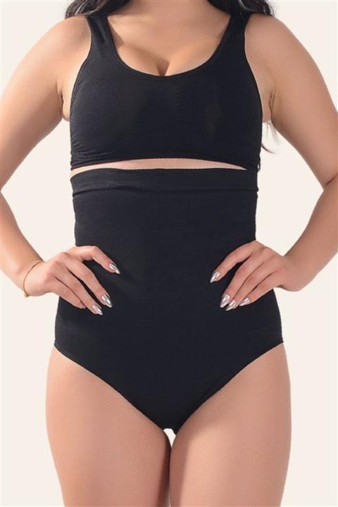Formfit by Şalcı Beden Küçülten Seamless Dikişsiz Mideli Yüksek Bel Slip Korse Siyah