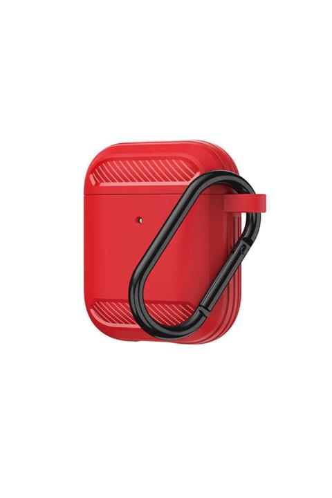 WIWU Apc005 Airpods Kılıf Silikon Askılı Wifi Destekli Yarı Karbon Görünüm + Popsocket