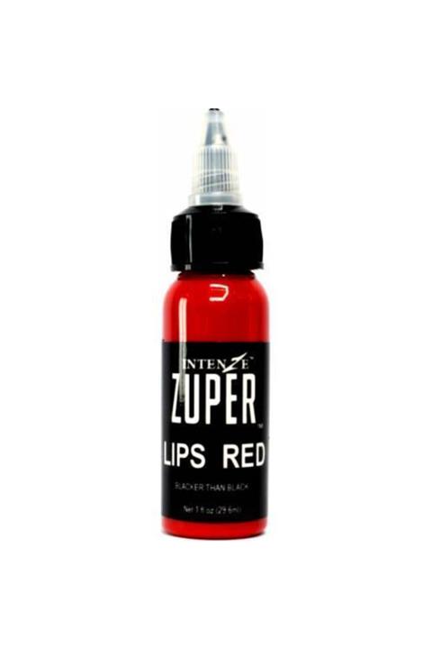 intenze Dudak Kırmızısı Dövme Boyası Intenze Zuper Lıps Red 1 Oz - 30 ml