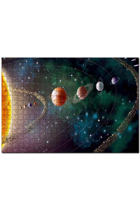 Cakapuzzle Güneş Sistemi Ve Yörüngede Gezegenler 500 Parça Puzzle Yapboz Mdf (ahşap)