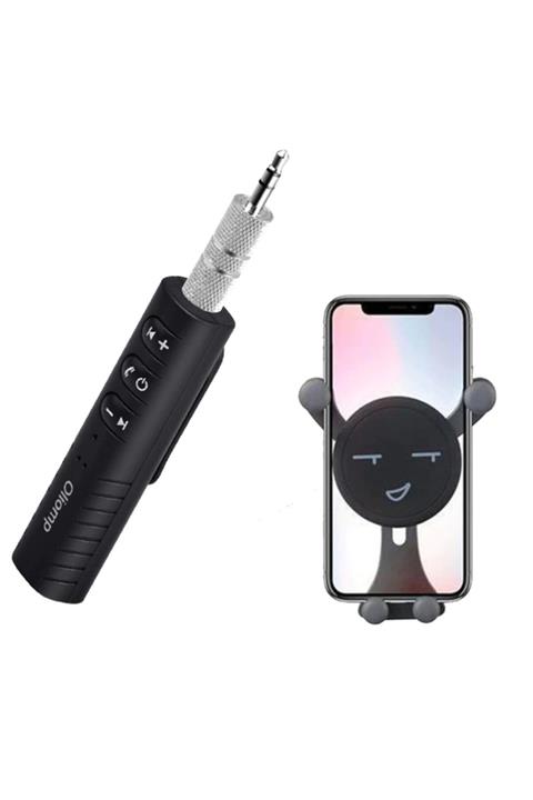 BERRE Bluetooth Aux Araç Kiti Transmitter Ve Araç Içi Telefon Tutucu