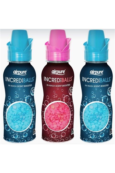Airpure 3 Lü Karma Avantaj Mavi Zambak Özü + Yasemin Çiçeği Özü Çamaşır Parfümü 128 gr X 3