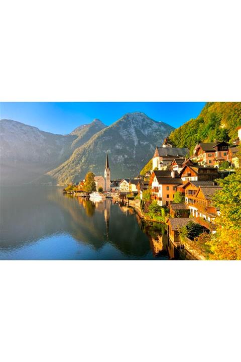 Güven Serigrafi Manzara Model 2 1000 Parça Ahşap Puzzle Yapboz