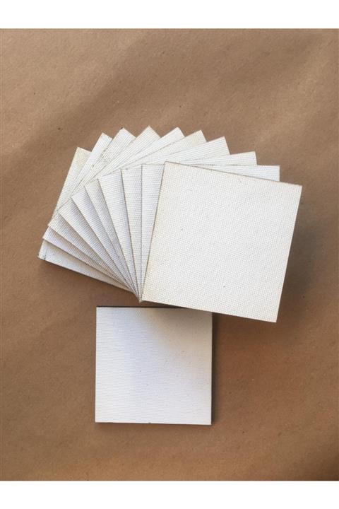 Palet Sanat 8x8 Kare Pres Tuval 10'lu Set