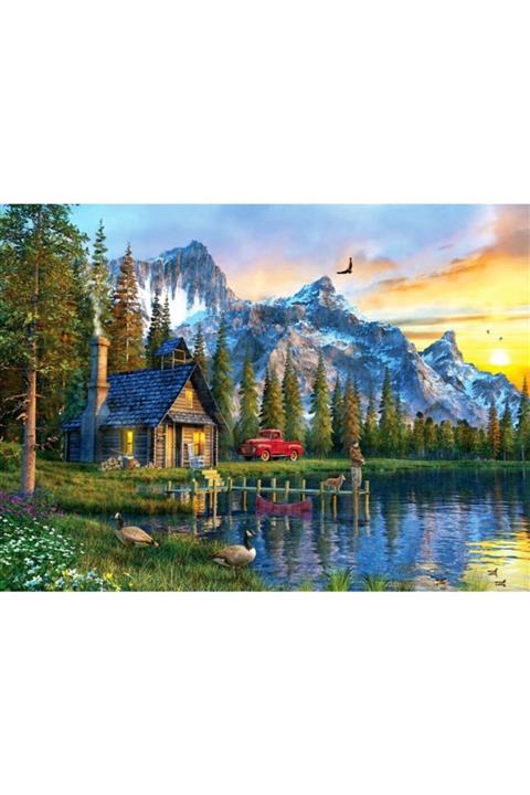Anatolian Puzzle 1000 Parça Dağ Evinde Gün Batımı