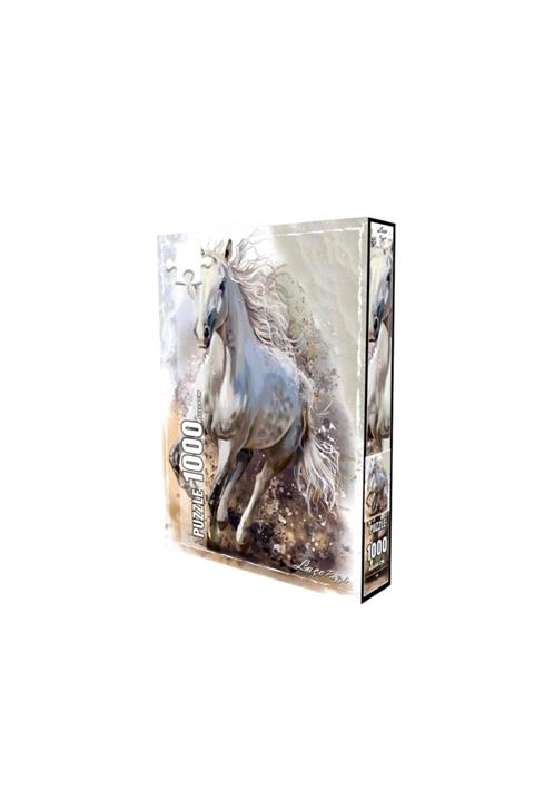 LAÇO KİDS Beyaz At 1000 Parça Puzzle