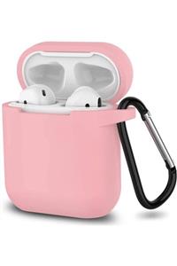 MY MÜRDÜM Airpods I12 Uyumlu Silikon Koruyucu Pembe Kılıf