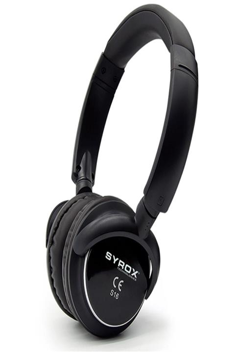 Syrox Bluetooth Kulaklık Aux / Microsd Card S16 - Siyah