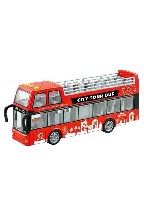 ingatoys Sürtmeli Sesli Işıklı Oyuncak Gezi Otobüsü