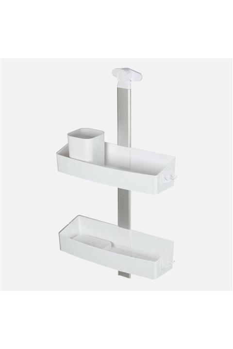 Pelikan Köşe Duş Rafı Gri Beyaz