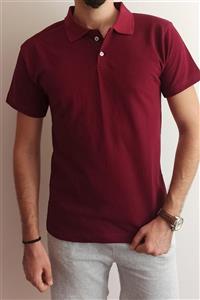 B&S Ticaret Erkek Bordo Polo Yaka T-shirt