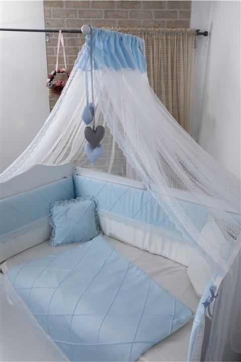 Mini Baby Nervür Mavi Cibinlik Ve Aparat Seti