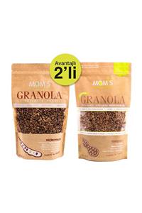 Mom's Natural Foods 2'Lİ GRANOLA - KEÇİBOYNUZU 360 gr - YER FISTIGI 360 gr