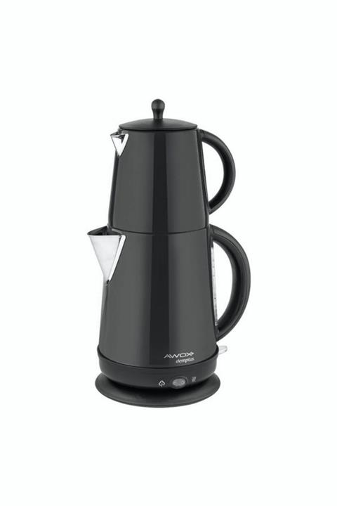 AWOX Demplus Siyah Paslanmaz Çay Makinası