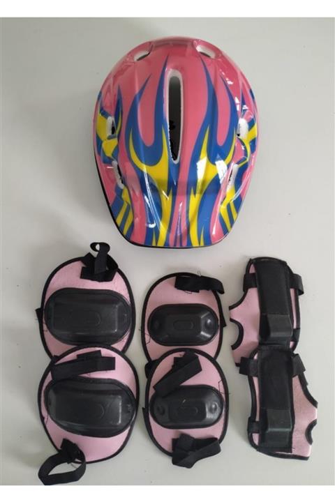 SmartFox Pembe Kask Seti - Çocuk Kaskı Ve Koruma Seti