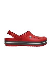 Crocs Kırmızı Unisex Crocband Kenarı Siyah Çizgili Terlik