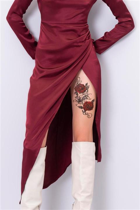 TAKIŞTIR Geçici Gül Ve Çiçek Dövme Tattoo