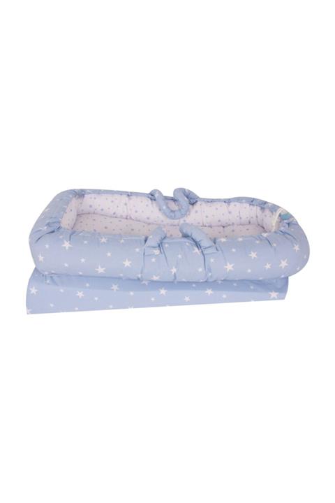 Sevi Bebe Anne Yanı Bebek Reflü Yatağı - Mavi Yıldız