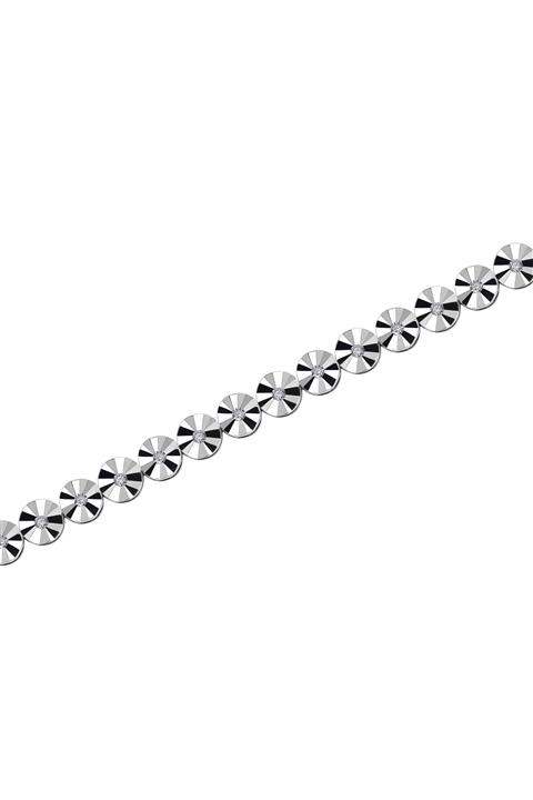 Diamond LineGülaylar 0,30 Karat Pırlanta Su Yolu Bileklik