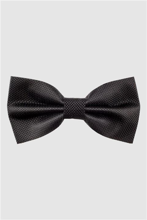 Tudors Siyah Düz Erkek Papyon