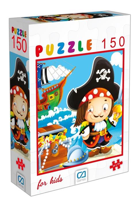 CA Games 150 Parça Korsan Çocuk Puzzle 34 X 24 Cm. Yapboz ( Ca-6100 )