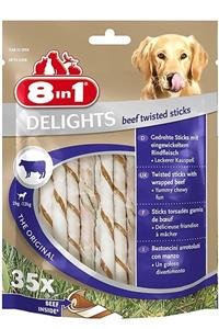 8in1 Delights Köpekler Için Biftekli Ödül Çubuğu 35 Adet